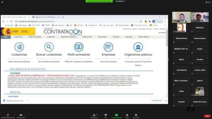 mas-de-una-treintena-de-empresarios-se-informan-sobre-licitaciones-publicas-en-un-webinar-de-cel-y-diputacion-de-lugo